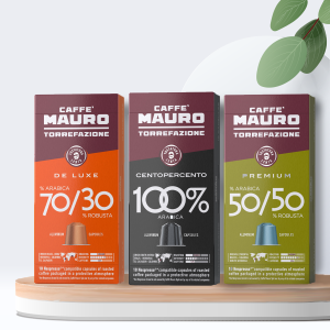 300 קפסולות אלומיניום מאורו Mauro תואמות נספרסו