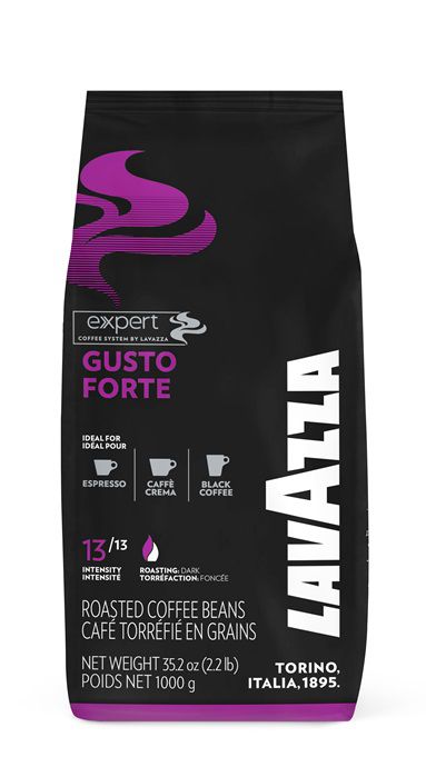 1 ק"ג פולי קפה Lavazza Gusto Forte