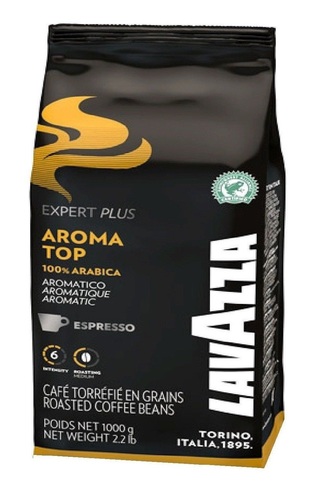 1 ק"ג פולי קפה Lavazza Aroma top 100% arabica