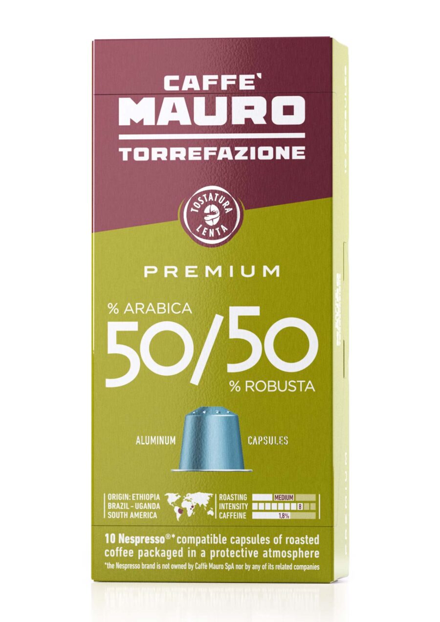 10 קפסולות Mauro Premium תואמות נספרסו