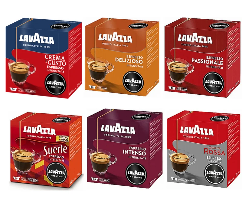 180 קפסולות מקוריות לוואצה מודו מיו Lavazza A Modo Mio