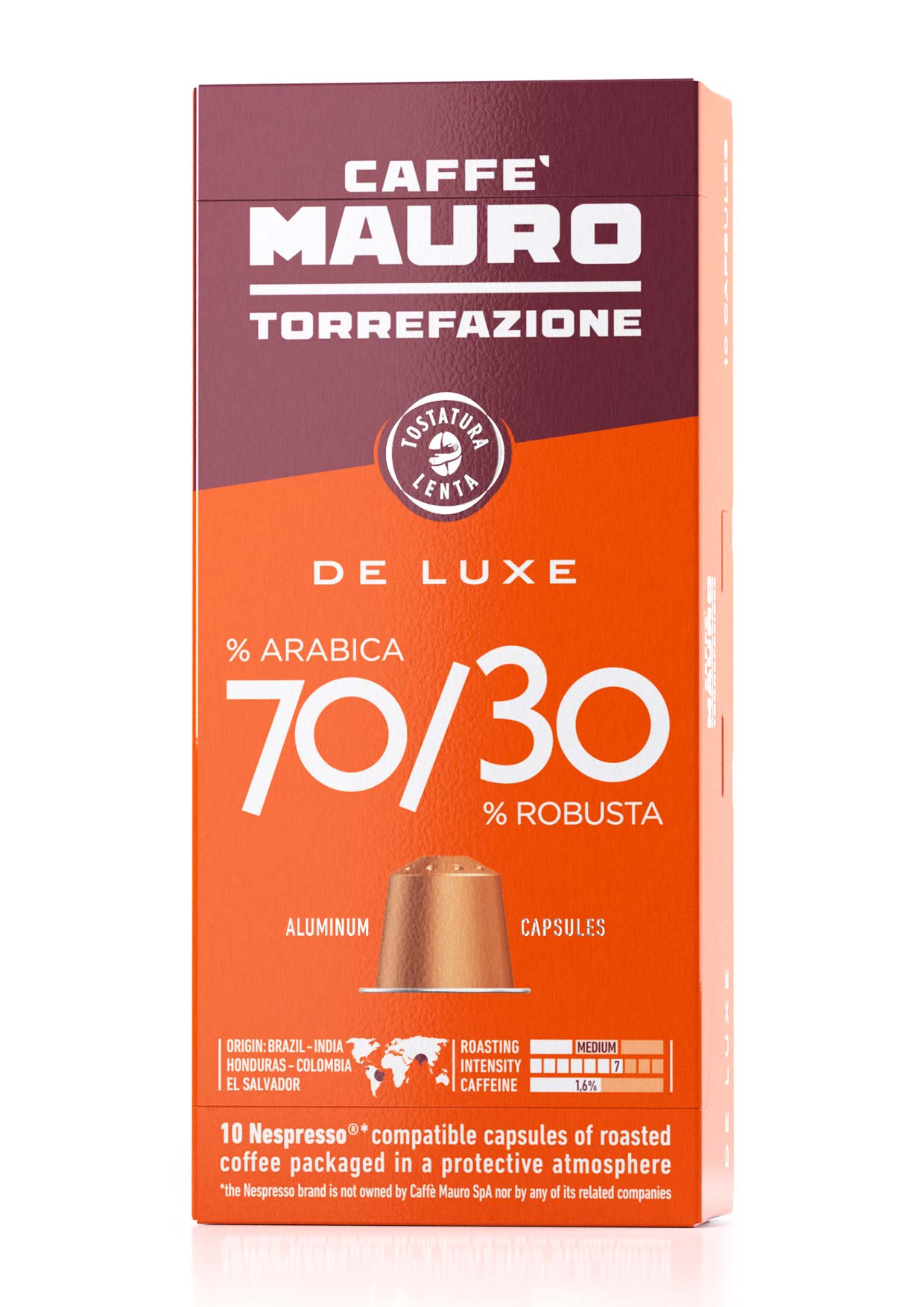 10 קפסולות Mauro De Luxe תואמות נספרסו