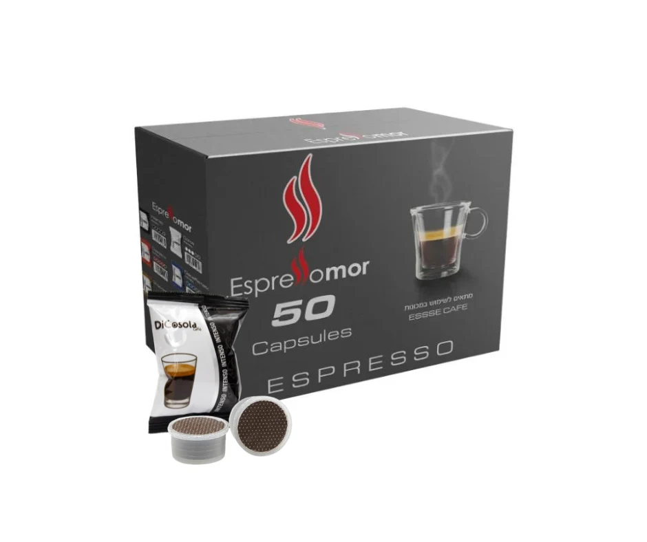 50 קפסולות נטול essse caffe אספרסו מור
