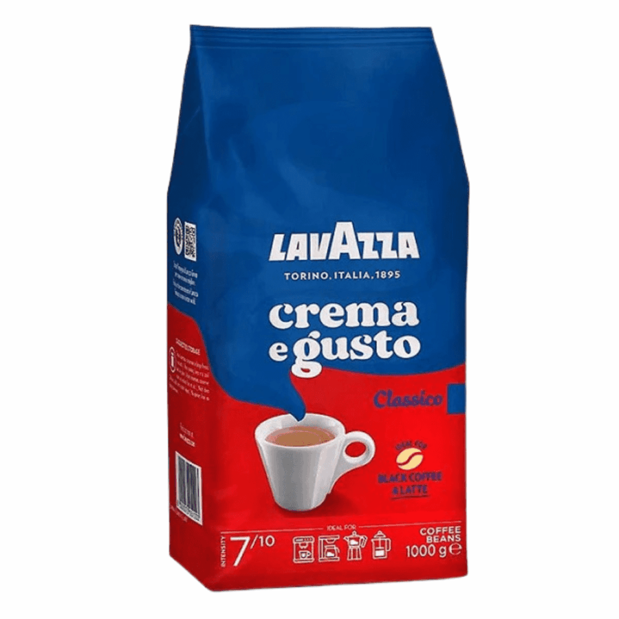 1 ק"ג פולי קפה לוואצה קלאסיקו LAVAZZA CLASSICO CREMA E GUSTO