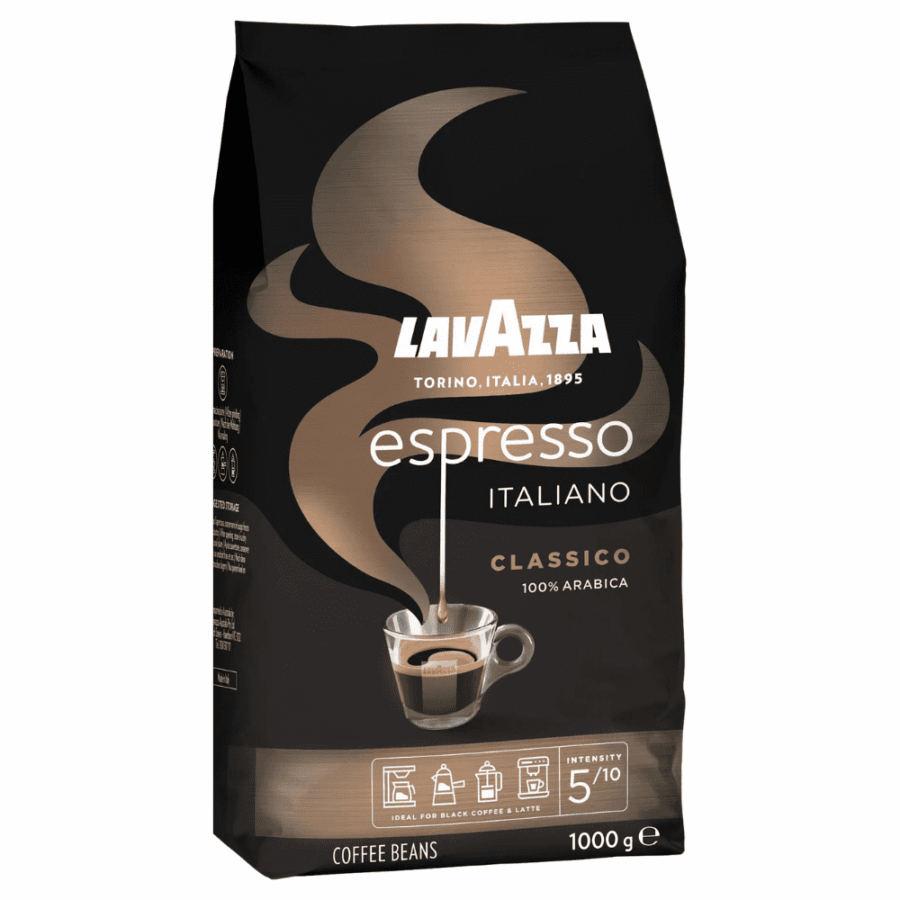 1 ק"ג פולי קפה לוואצה אספרסו Lavazza Espresso Italiano Classico