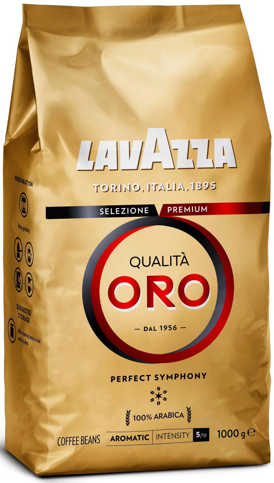 1 ק"ג פולי קפה לוואצה אורו Lavazza Qualita ORO