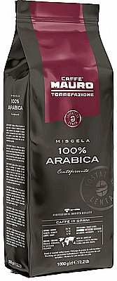 1 ק"ג פולי קפה מאורו סנטופרסנטו Mauro Centopercento 100% arabica