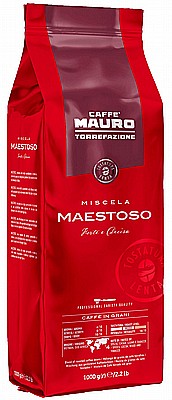 1 ק"ג פולי קפה מאורו מיאסטוסו Caffè Mauro Maestoso
