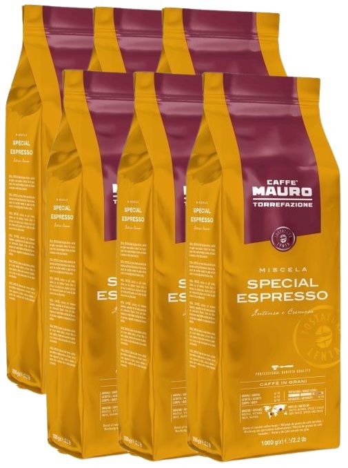 6 ק"ג פולי קפה מאורו ספיישל אספרסוCaffè Mauro Special Espresso espresso