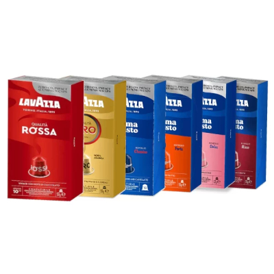 200 קפסולות אלומיניום לוואצה LAVAZZA תואמות נספרסו