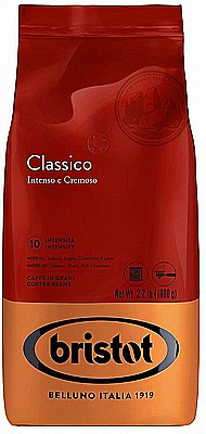 1 ק"ג פולי קפה בריסטוט קלאסיקו bristot classico intenso e cremoso