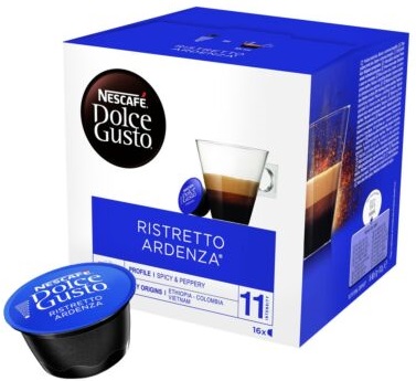 16 קפסולות מקורי דולצה גוסטו Dolce Gusto Nescafe Ristretto Ardenza