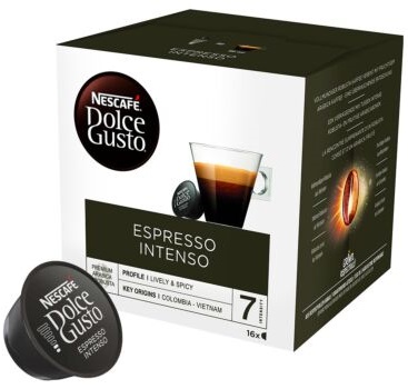 16 קפסולות מקורי דולצה גוסטו Dolce Gusto Nescafe Espresso Intenso