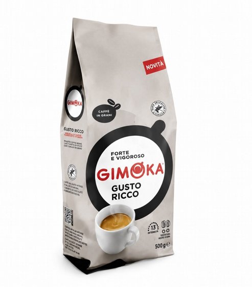 1 ק"ג פולי קפה גימוקה גוסטו ריקו GIMOKA GUSTO RICCO