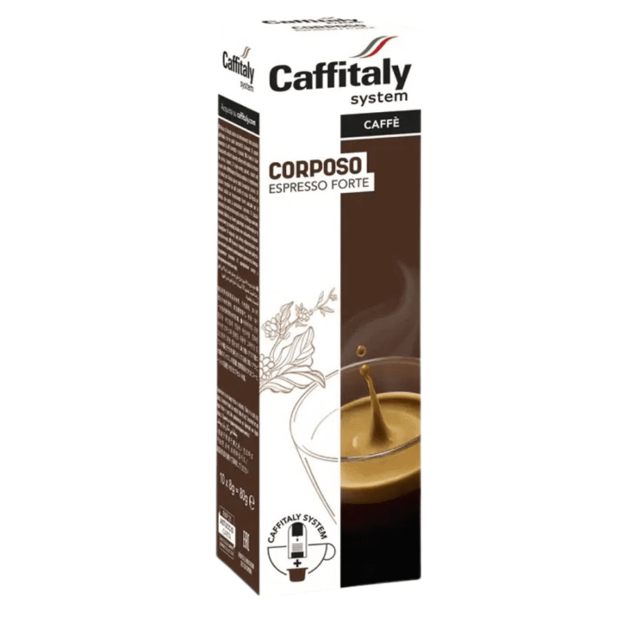 10 קפסולות קאפיטלי Caffitaly System Corposo Espresso Forte