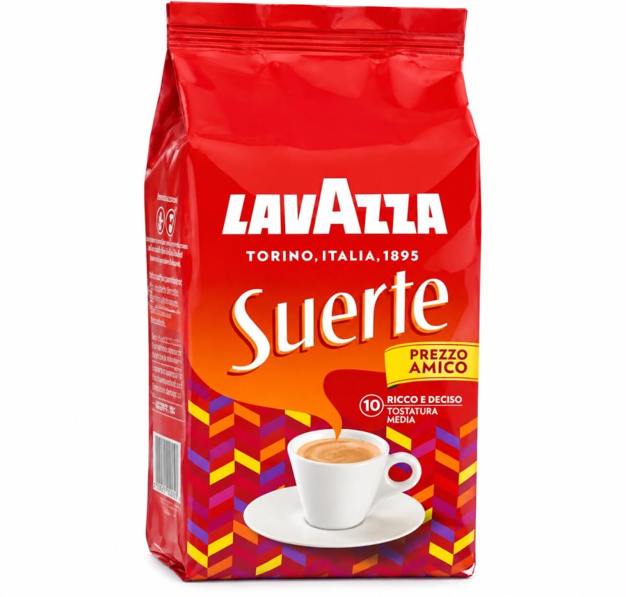 1 ק"ג פולי קפה Lavazza Suerte Prezzo Amico חוזק 10