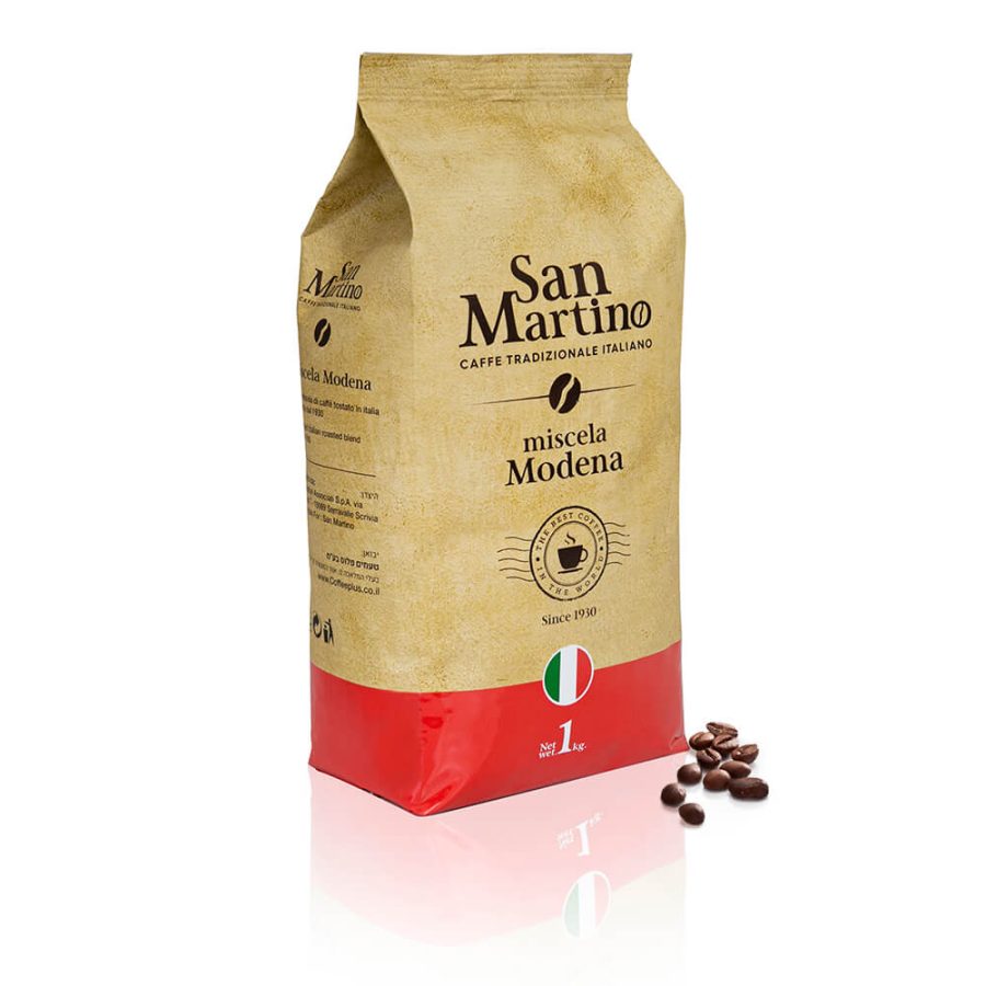 1 ק"ג פולי קפה סן מרטינו מודנה Martino San Modena